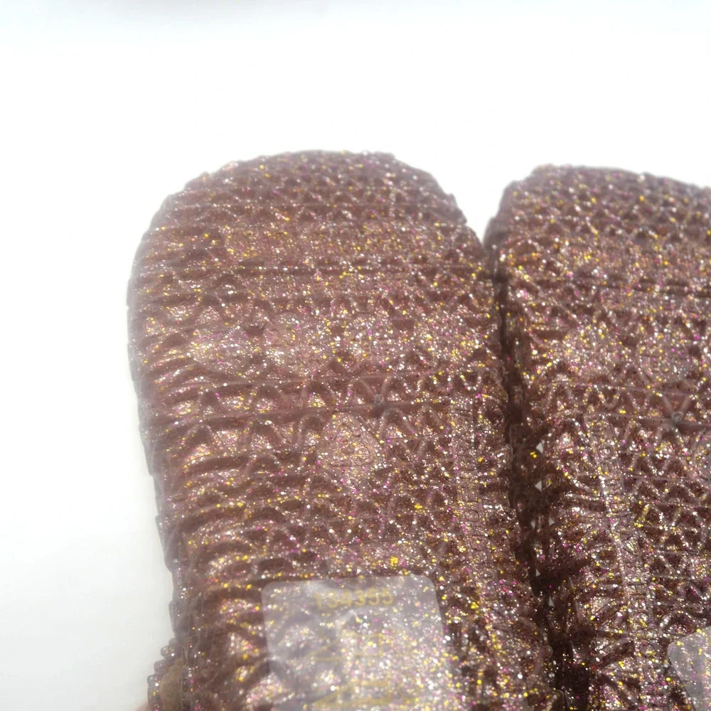NEW Mini Melissa Rose Glitter Campana Mary Jane Shoes Sandals Toddler Girls 7